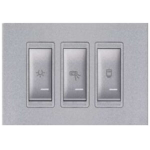 Set sklopki za kupatilo Indikator H 3M 3x16A silver