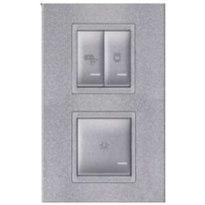 Set sklopki za kupatilo Indikator V 3M 3x16A silver